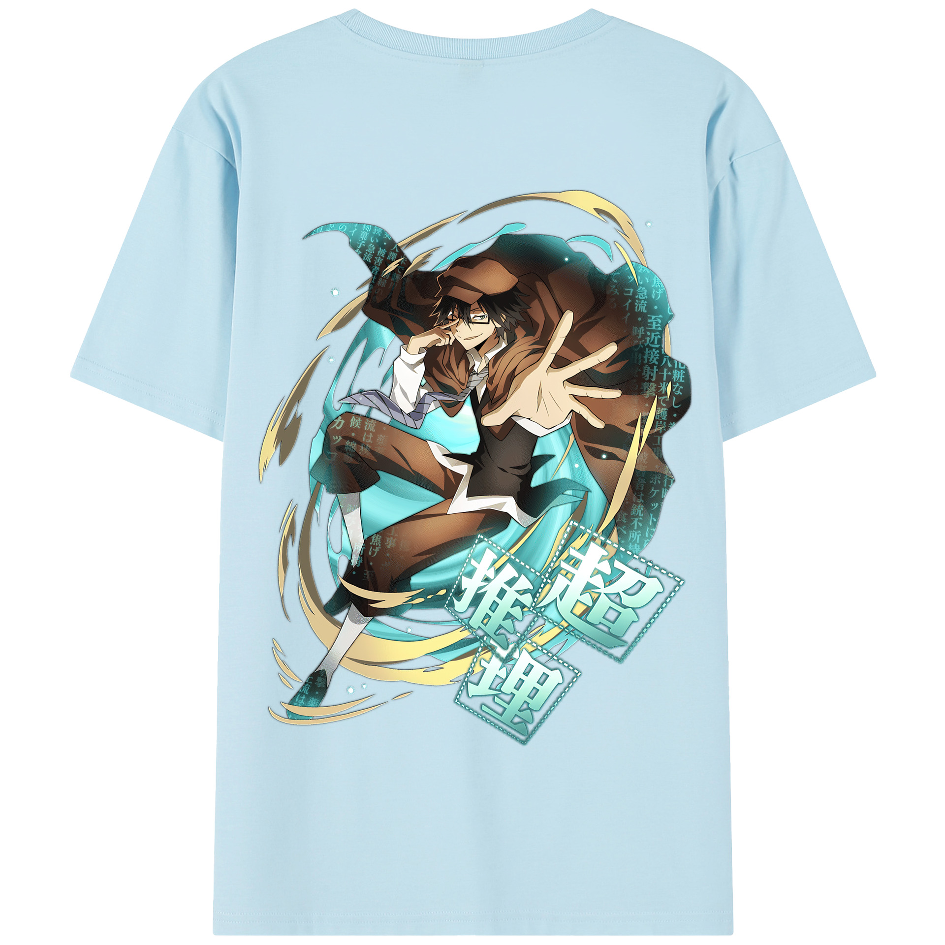 （画像用） 文豪ストレイドッグス Bungo Stray Dogs 綿100％半袖Tシャツ（背面プリント）